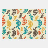 Multicolor Turtle Geschenkpapier Set (Vorderseite)