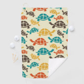 Multicolor Turtle Golfhandtuch (Insitu)