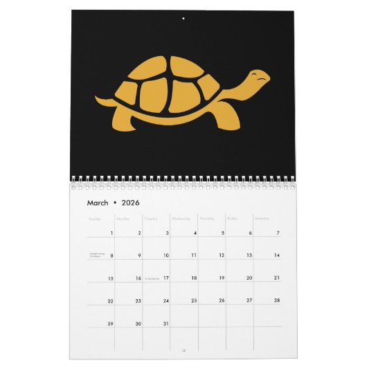 Multicolor Turtle Kalender (Mär 2026)