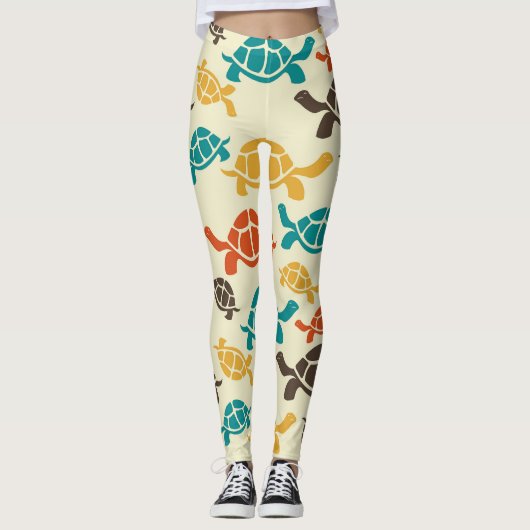 Multicolor Turtle Leggings (Vorderseite)