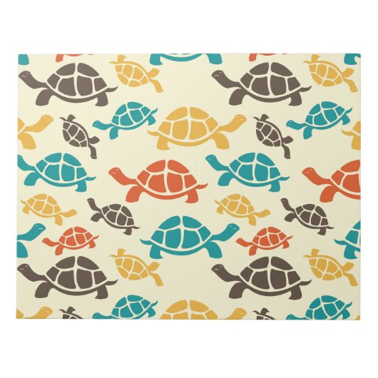 Multicolor Turtle Notizblock (Vorderseite)