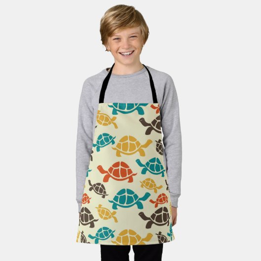 Multicolor Turtle Schürze (Getragen)