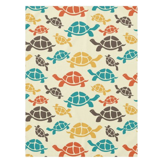 Multicolor Turtle Tischdecke (Vorderseite)