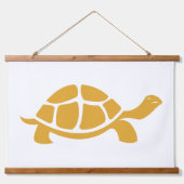 Multicolor Turtle Wandteppich Mit Holzrahmen (Vorderseite 2)