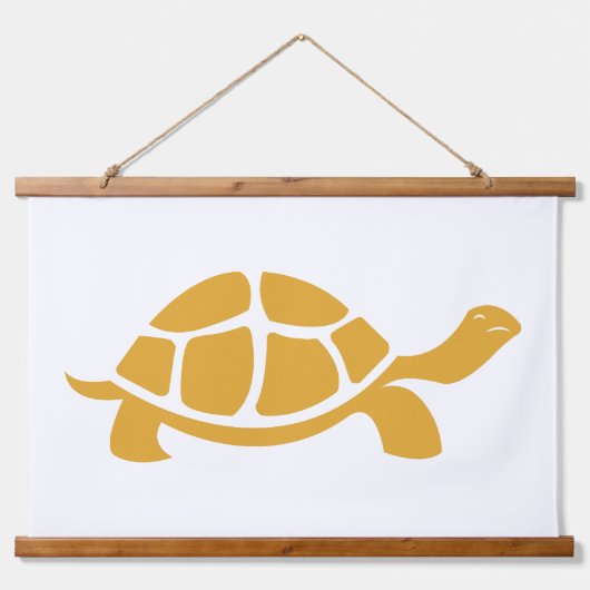 Multicolor Turtle Wandteppich Mit Holzrahmen (Vorderseite 2)