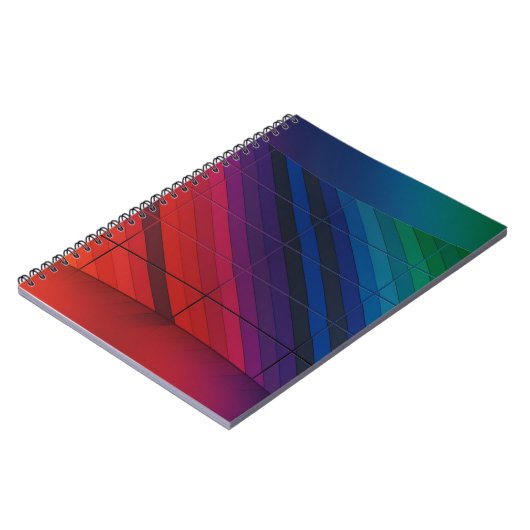 Multicolor-Übergang mit Gitter Notizblock (Linke Seite)