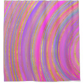 Multicolor und Gold Duschvorhang (Vorderseite)