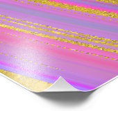 Multicolor und Gold Fotodruck (Ecke)