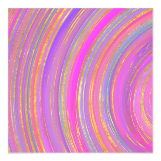 Multicolor und Gold Fotodruck (Vorne)