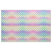 Multicolor- und Gold-Glitzer-Meerjungenskala Stoff (Fat Quarter (45,7 x 55,9 cm))