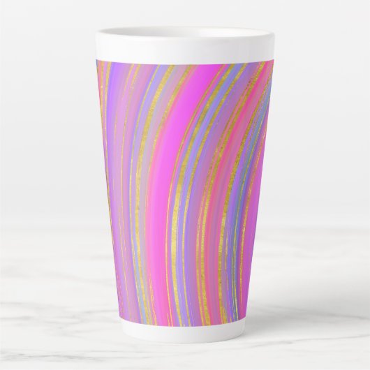 Multicolor und Gold Milchtasse (Vorderseite)