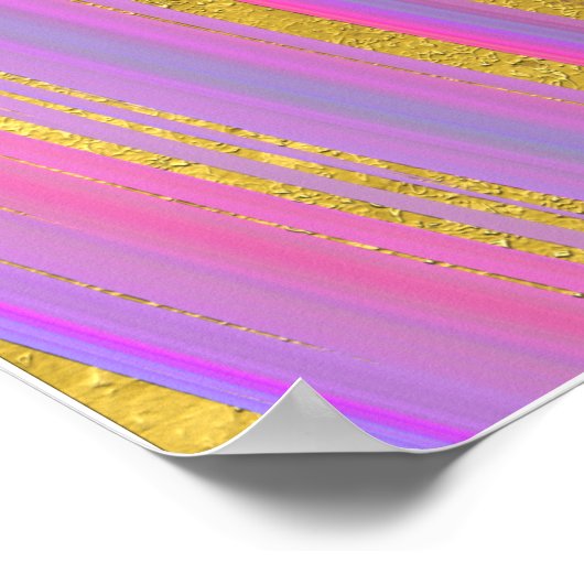 Multicolor und Gold Poster (Ecke)