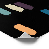 Multicolor-Unregelmäßiges Rechtecke-Poster Poster (Ecke)