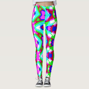 Multicolor vibran abstrakt "Ratti_Creative_Arts" Leggings