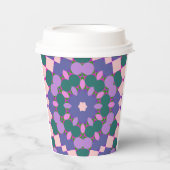 Multicolor-Vintage Pappbecher (Vorderseite)