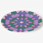 Multicolor-Vintage Pappteller (Schrägansicht)