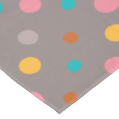 Multicolor-Wasserfarben-Punkte 3 Tischdecke (Schrägansicht)