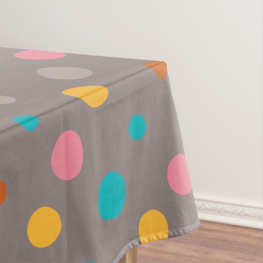 Multicolor-Wasserfarben-Punkte 3 Tischdecke (Beispiel)