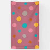 Multicolor-Wasserfarben-Punkte 5 Banner (Vertikal)