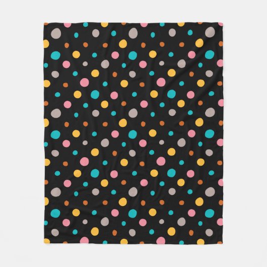 Multicolor-Wasserfarbpunkte 2 Fleecedecke (Vorderseite)