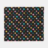 Multicolor-Wasserfarbpunkte 2 Fleecedecke (Vorderseite (Horizontal))