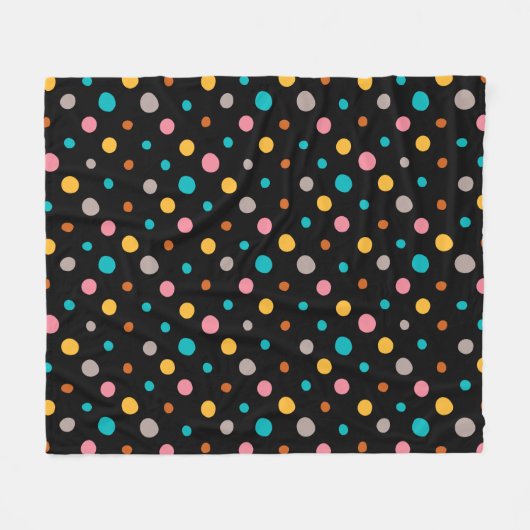 Multicolor-Wasserfarbpunkte 2 Fleecedecke (Vorderseite (Horizontal))