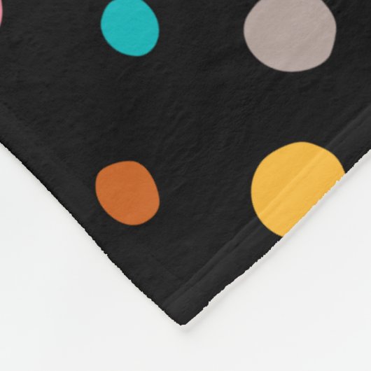 Multicolor-Wasserfarbpunkte 2 Fleecedecke (Ecke)