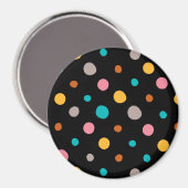 Multicolor-Wasserfarbpunkte 2 Magnet (Vorderseite/Rückseite)