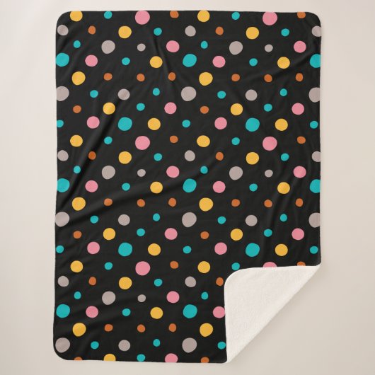 Multicolor-Wasserfarbpunkte 2 Sherpadecke (Vorderseite)