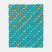 Multicolor-Wasserfarbpunkte 6 Fleecedecke (Vorderseite)