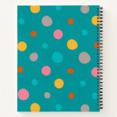 Multicolor-Wasserfarbpunkte 6 Notizblock (Rückseite)