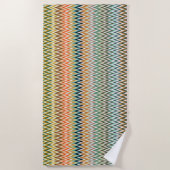 Multicolor-Wavy-Muster Strandtuch (Vorderseite)