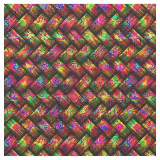 Multicolor Weave 1 Custom Fabric Stoff (Nahaufnahme)