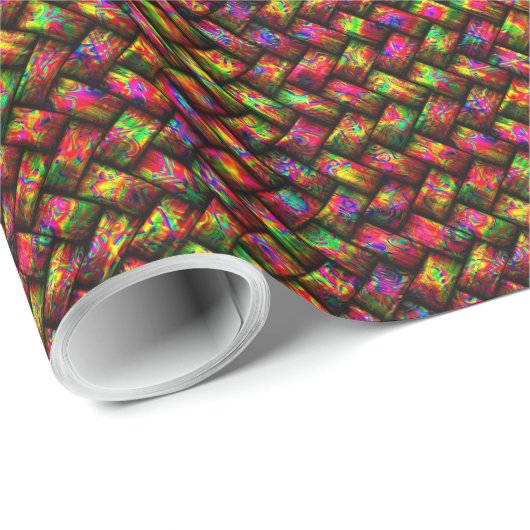 Multicolor Weave 1 Wrapping Paper Geschenkpapier (Rolleneckpunkt)
