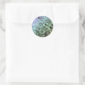 Multicolor Weeds Runder Aufkleber (Tasche)