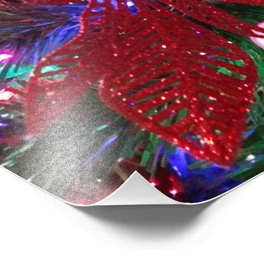 Multicolor Weihnachtsbaum Bunter Urlaub Fotodruck (Ecke)