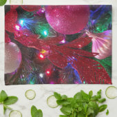 Multicolor Weihnachtsbaum Bunter Urlaub Geschirrtuch (Gefaltet)