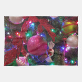 Multicolor Weihnachtsbaum Bunter Urlaub Geschirrtuch (Horizontal)
