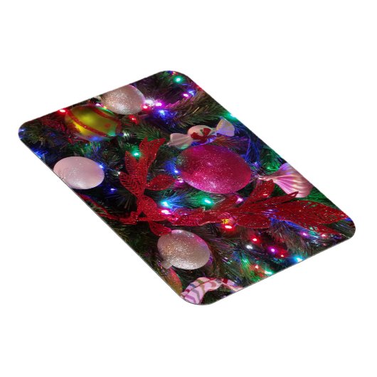 Multicolor Weihnachtsbaum Bunter Urlaub Magnet (Rechte Seite)