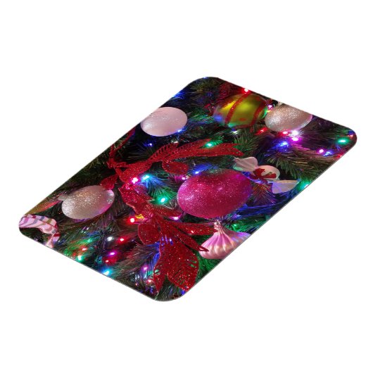 Multicolor Weihnachtsbaum Bunter Urlaub Magnet (Linke Seite)