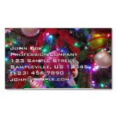 Multicolor Weihnachtsbaum Bunter Urlaub Magnetische Visitenkarte (Vorderseite)