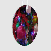Multicolor Weihnachtsbaum Bunter Urlaub Ornament (Vorderseite)