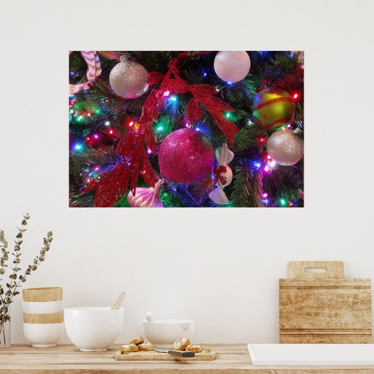 Multicolor Weihnachtsbaum Bunter Urlaub Poster (Küche)