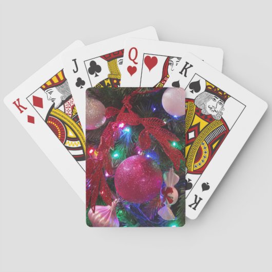 Multicolor Weihnachtsbaum Bunter Urlaub Spielkarten (Rückseite)