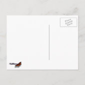 Multicolor Weihnachtsbaum Save the Date farbenfroh Ankündigungspostkarte (Rückseite)