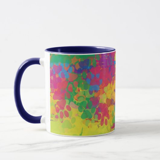 Multicolor-Welpenpfanne Tasse (Links)