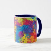 Multicolor-Welpenpfanne Tasse (VorderseiteRechts)