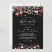 Multicolor Wildblume Bridesmaids Luncheon Dusche Einladung (Vorderseite)
