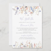 Multicolor-Wildblume, die wir immer noch überprüfe Einladung (Vorderseite)