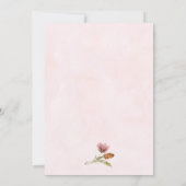 Multicolor Wildblume Wreath Girls 2. Geburtstag Einladung (Rückseite)